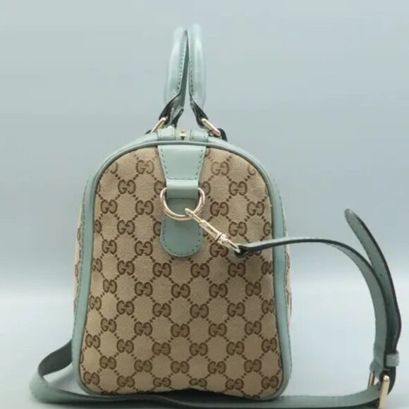 GUCCI CLASSIC MONOGRAM BOSTON MEDIUM W/LONG STRAP-100% AUTHENTIC - Picture 3 of 16